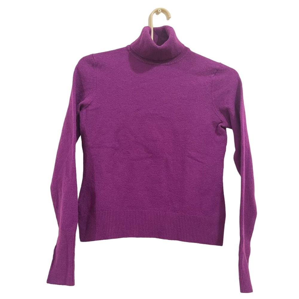 Charter Club Wool Turtleneck color Purple size Medium